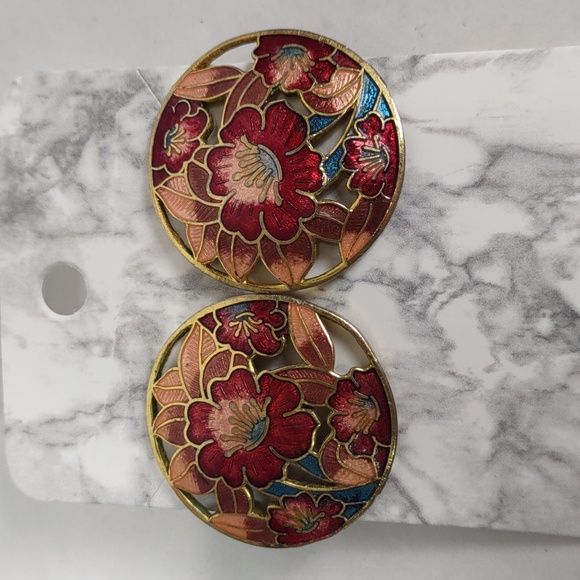 Cloisonne Earrings - Picture 4 of 4